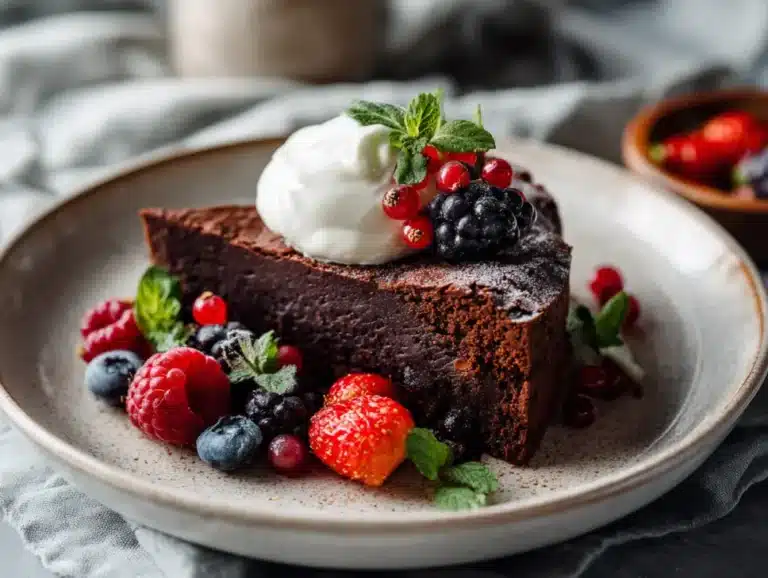 Overhead view of sliced sweet potato cocoa brownies