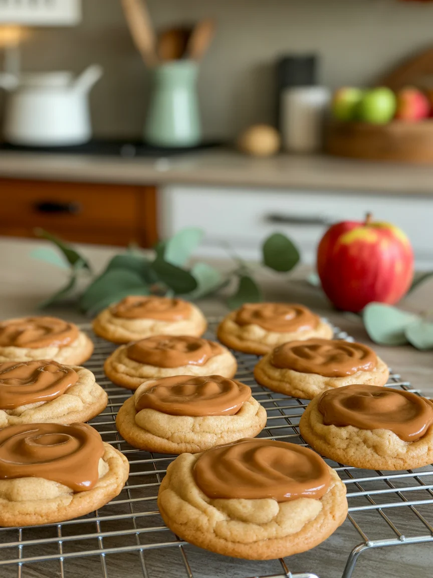 caramel apple cookies