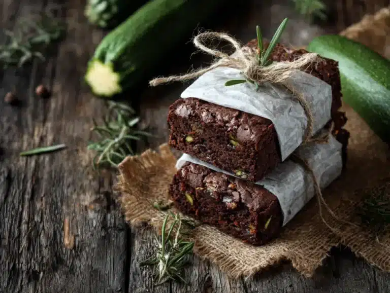 Brownies wrapped for gifting
