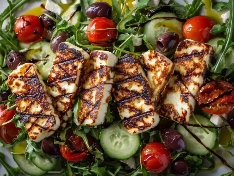 Halloumi skewers with vegetables grilling grilled halloumi cheese recipe​