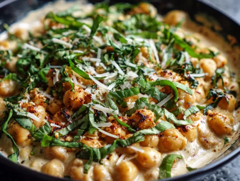 Romantic setup with marry me chickpeas and wine