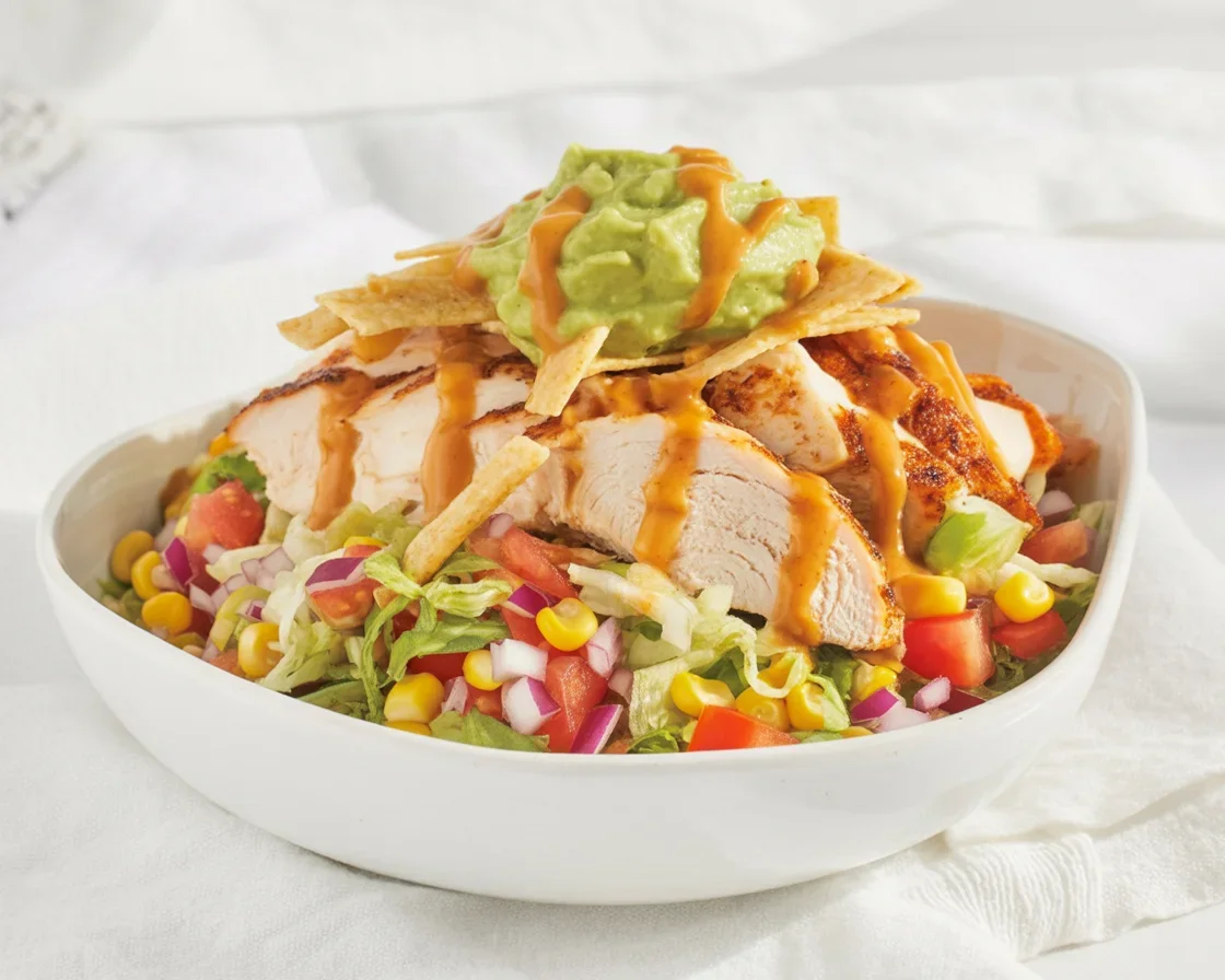 Chipotle Chicken Fresh Mex Bowl from Chili's with grilled chicken and fresh toppings