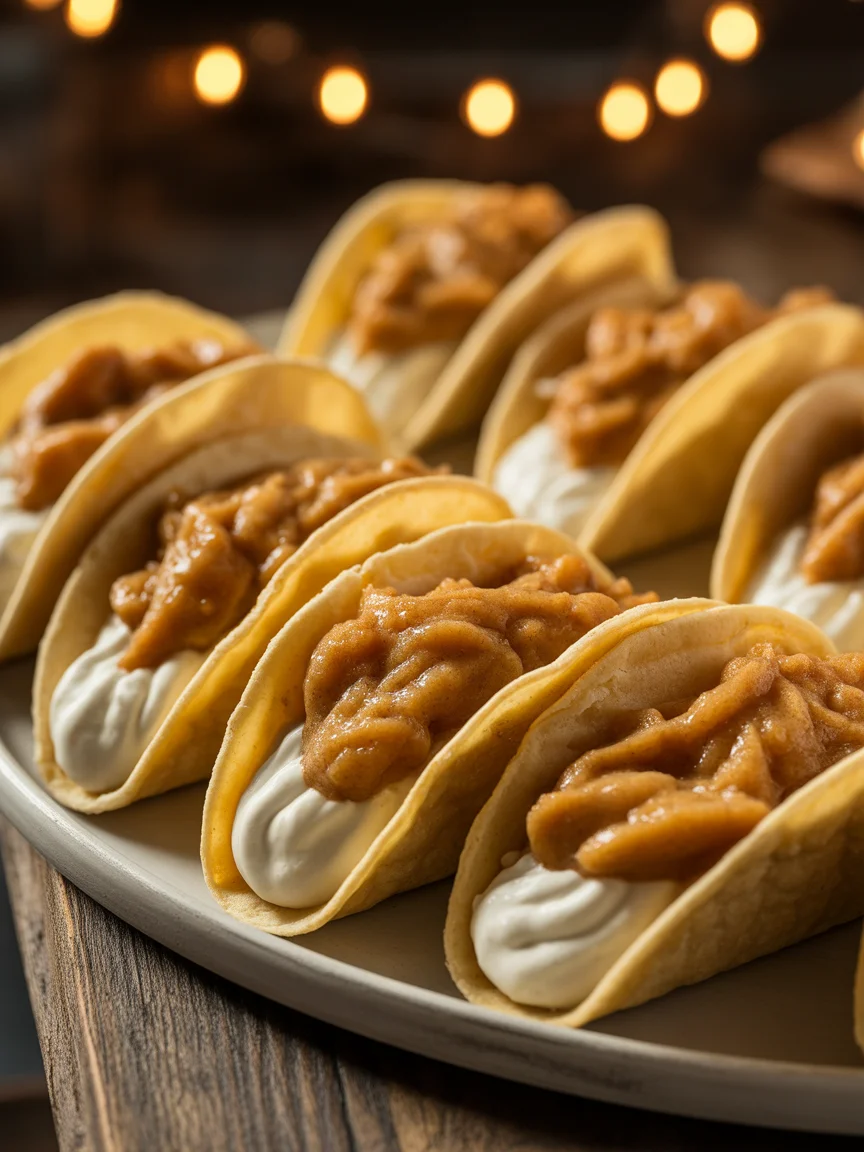 Apple Cheesecake Tacos
