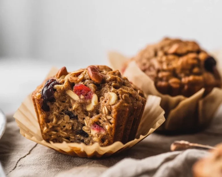 Fluffy and moist vegan muffins made with fresh blueberries in one bowl.