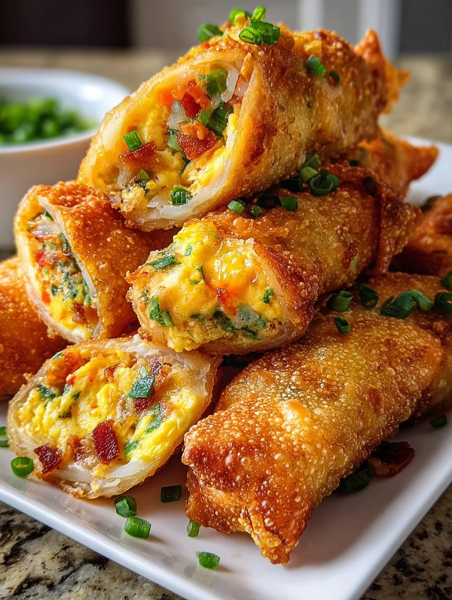 Crispy jalapeno popper egg rolls filled with cheese and jalapenos