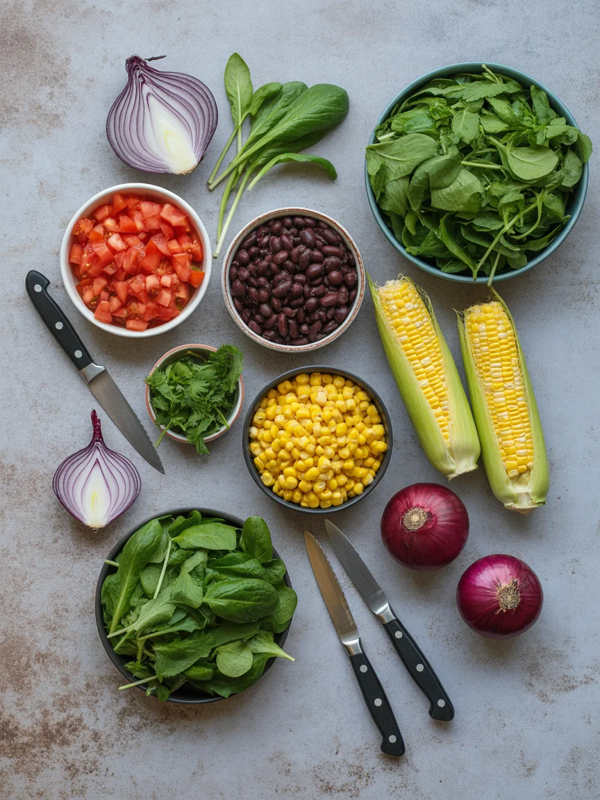 Vegetarian Black Bean Taco Salad