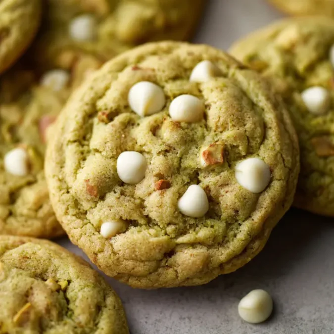Soft texture of Pistachio Pudding Cookies