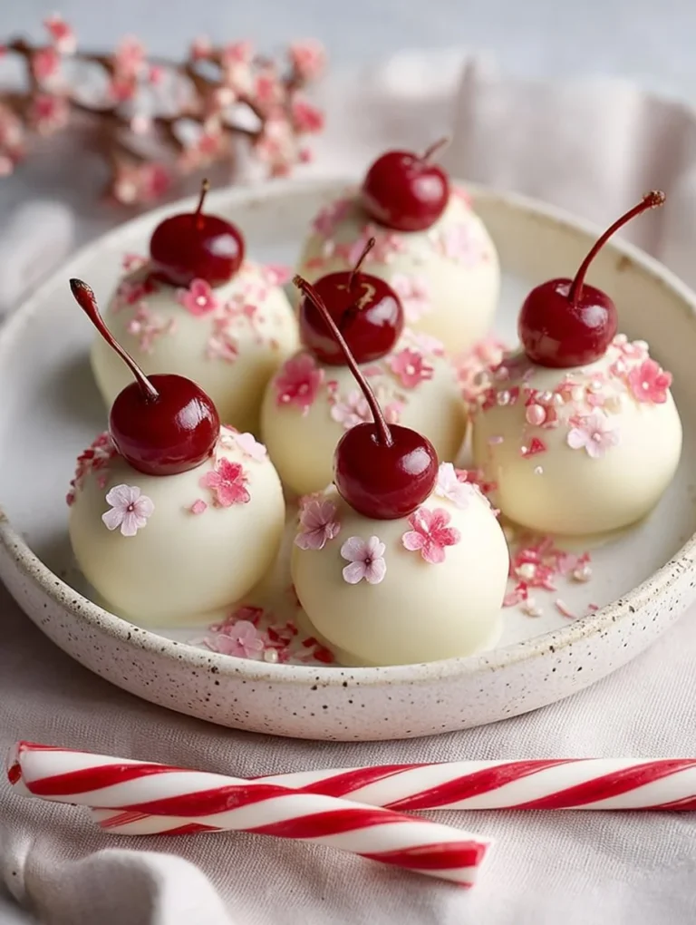 Boozy cherry bombs drink served in shot glasses with cherry garnish.
