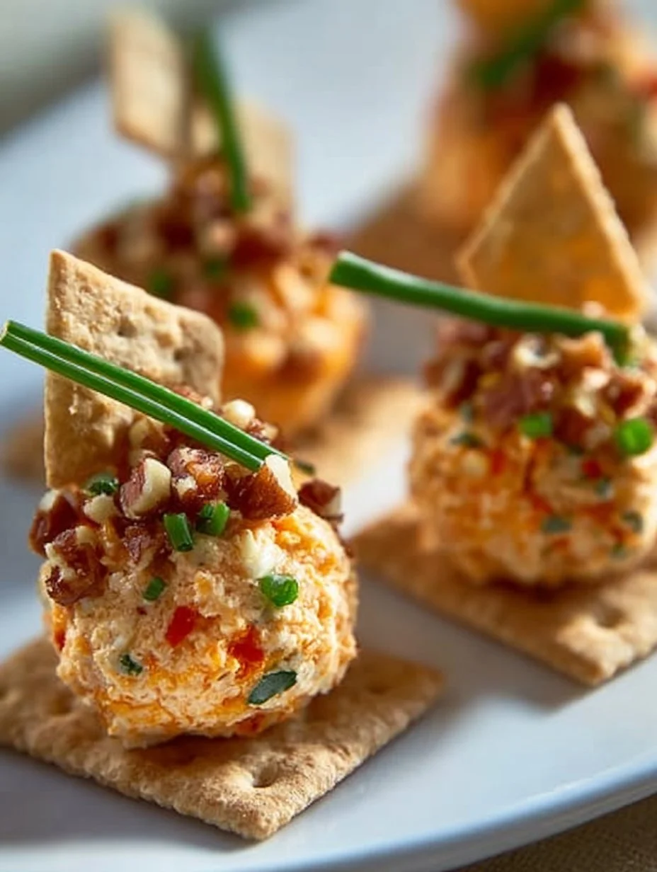 Mini pimento cheese balls served as flavorful snacks for gatherings.