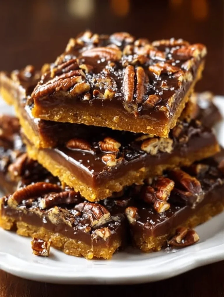 Delicious pumpkin toffee bars topped with a rich toffee glaze