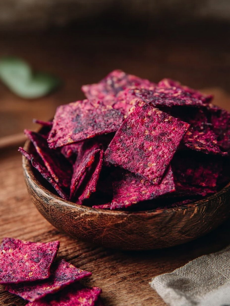 Crispy Beet Crackers