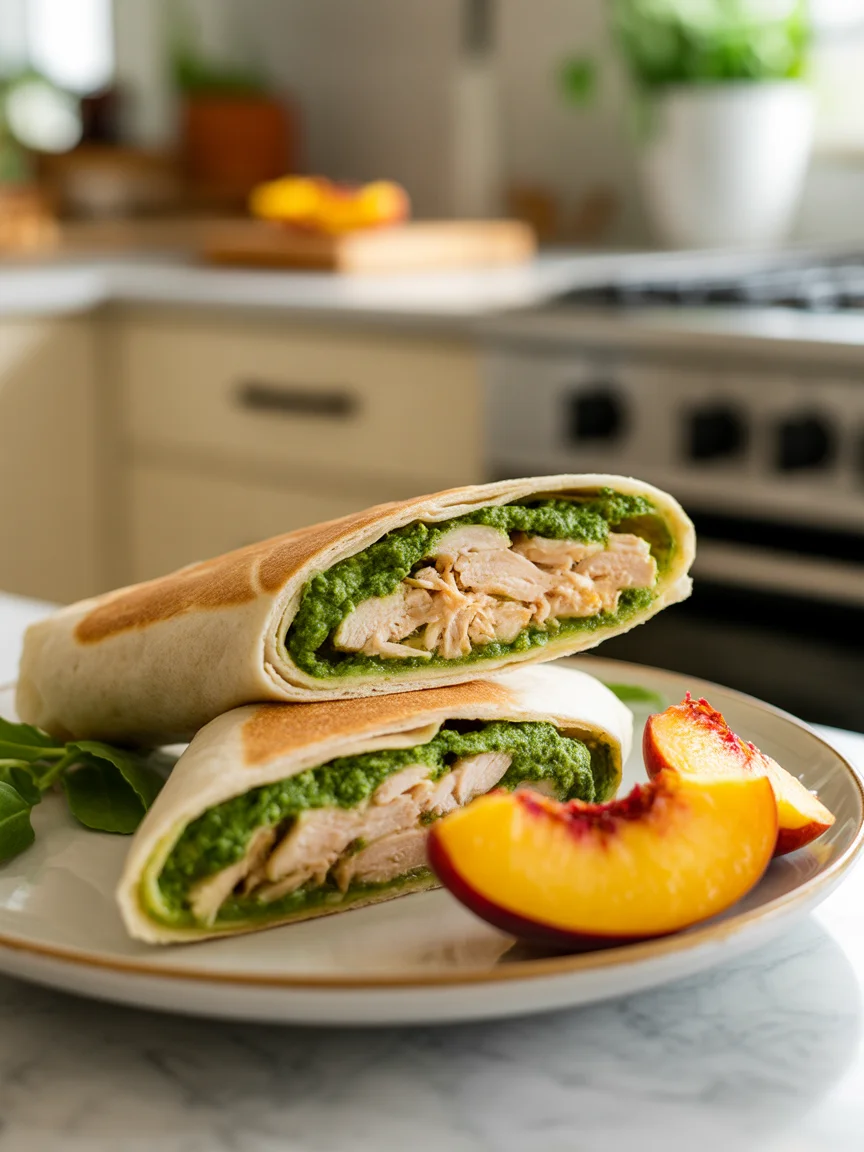 Delicious High Protein Chicken Pesto Wraps You’ll Love!