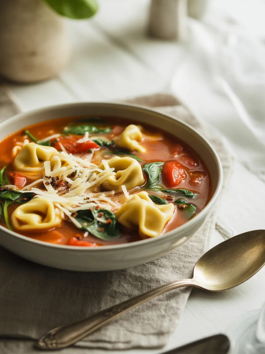 Cozy Up with Creamy, Spicy Tortellini and Sausage Soup
