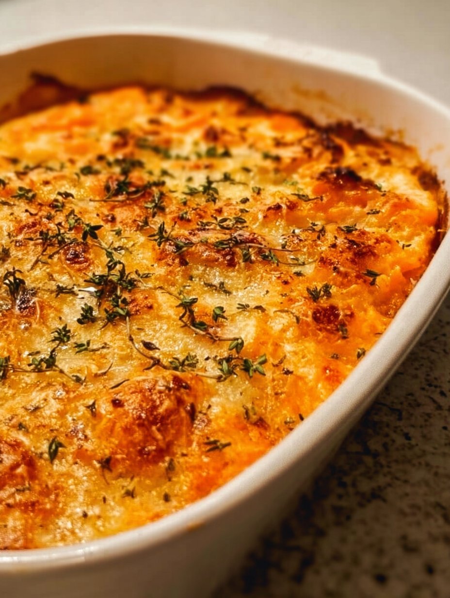 Creamy, Cheesy, Sweet Potato Au Gratin Recipe