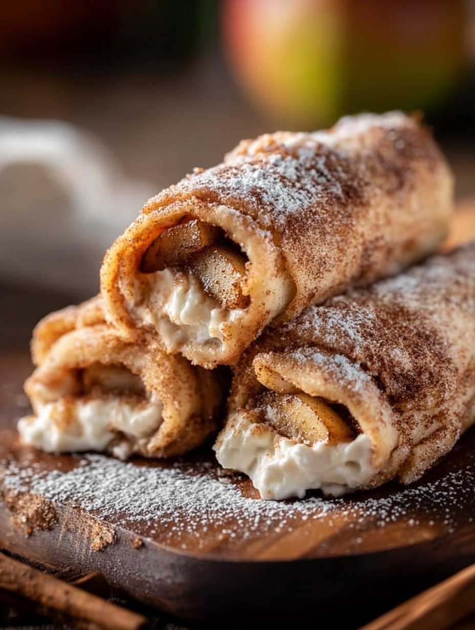 Apple Cinnamon Cream Cheese Roll Ups