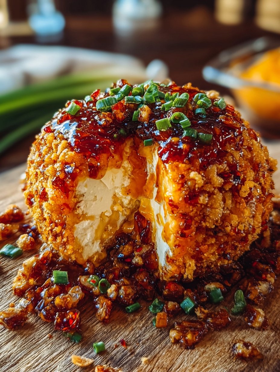 Sweet-Heat Pepper Jelly Cheese Ball with Cheddar