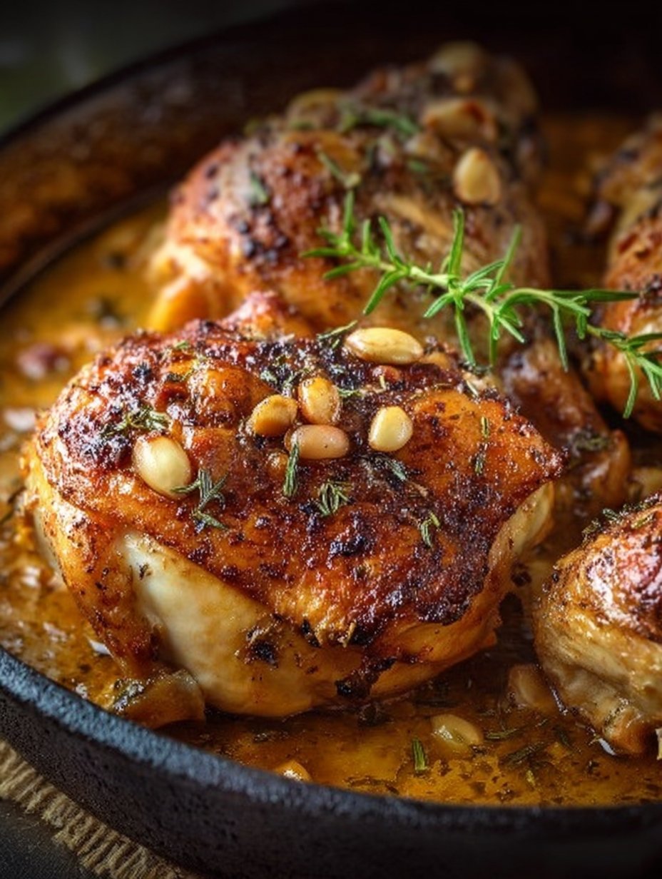 Rustic Roasted Garlic Chicken