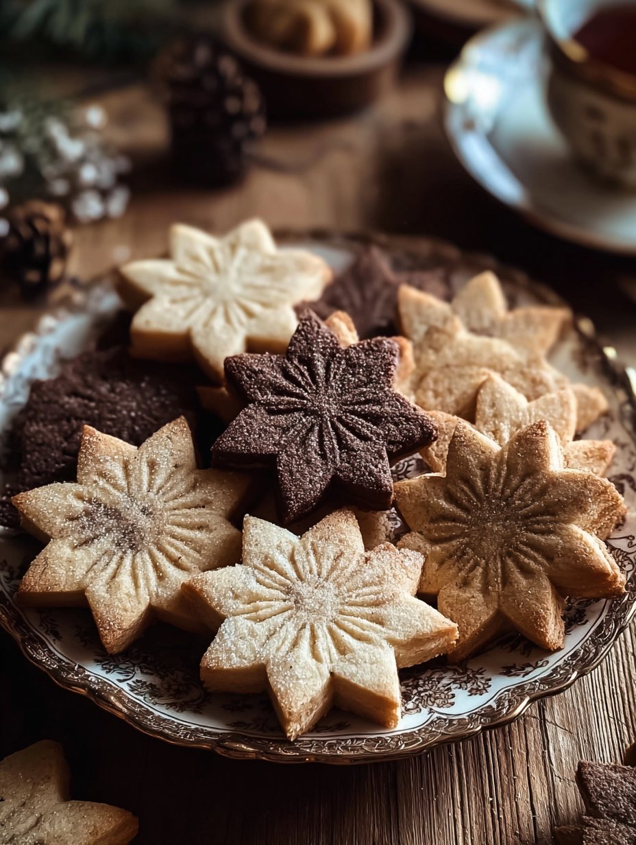 Espresso Shortbread Cookies