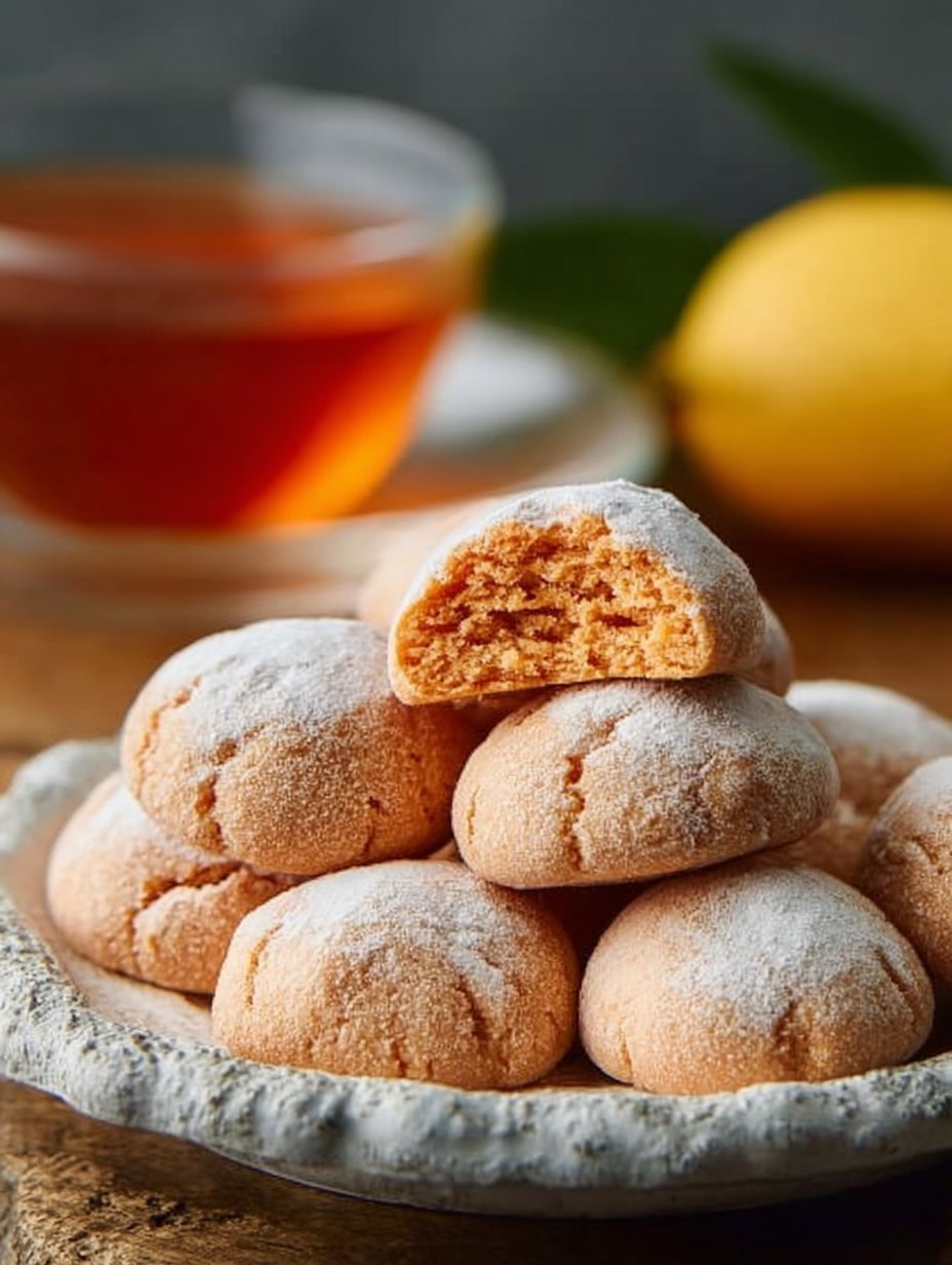 Thai Tea Mochi Cookies