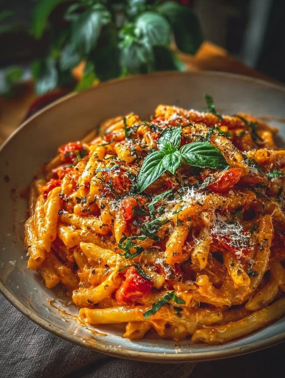 Creamy Tomato Garlic Pasta
