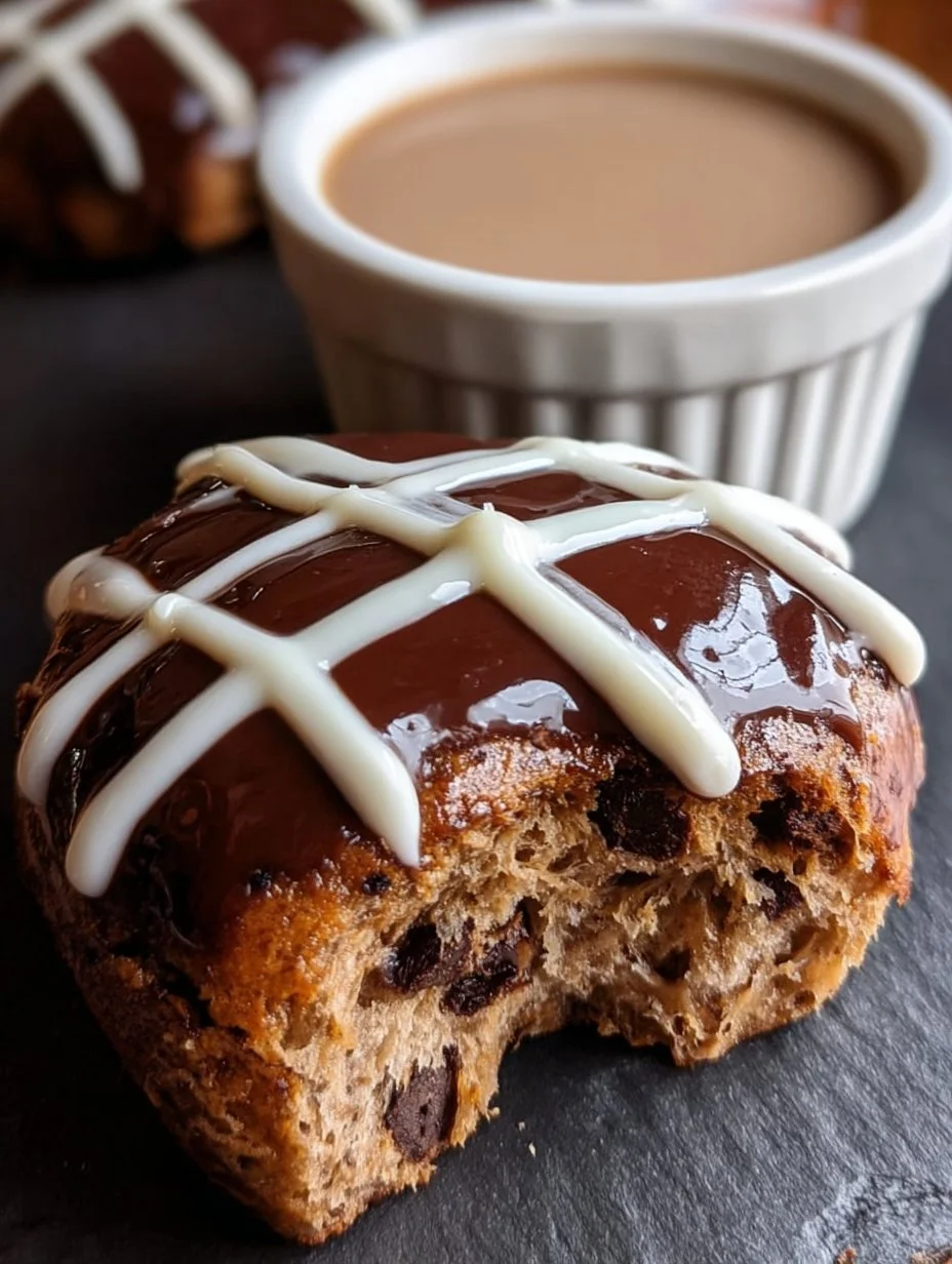 Chocolate Hot Cross Bun Overnight Weetbix recipe with chocolatey goodness