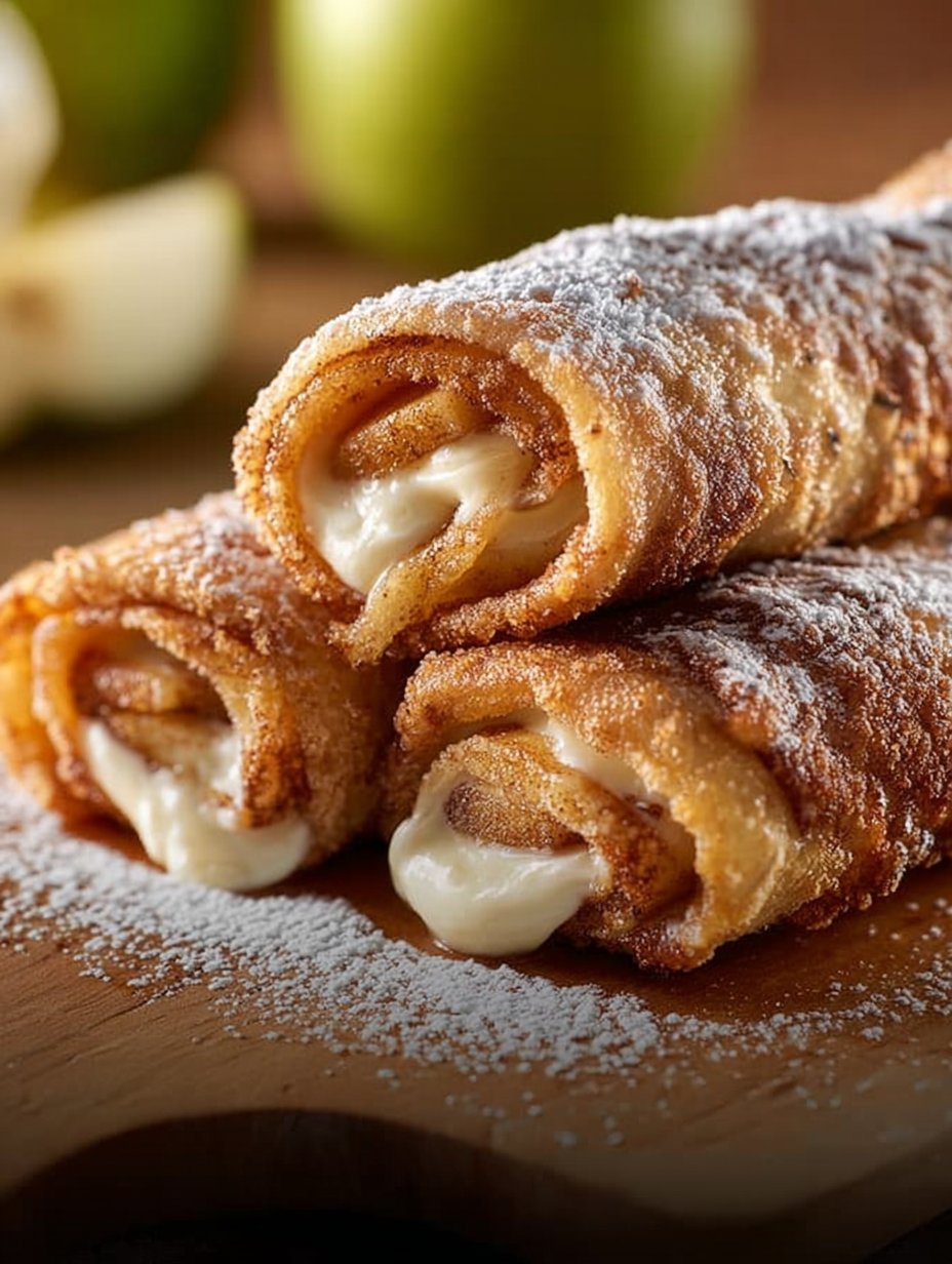 Apple Cinnamon Cream Cheese Roll Ups