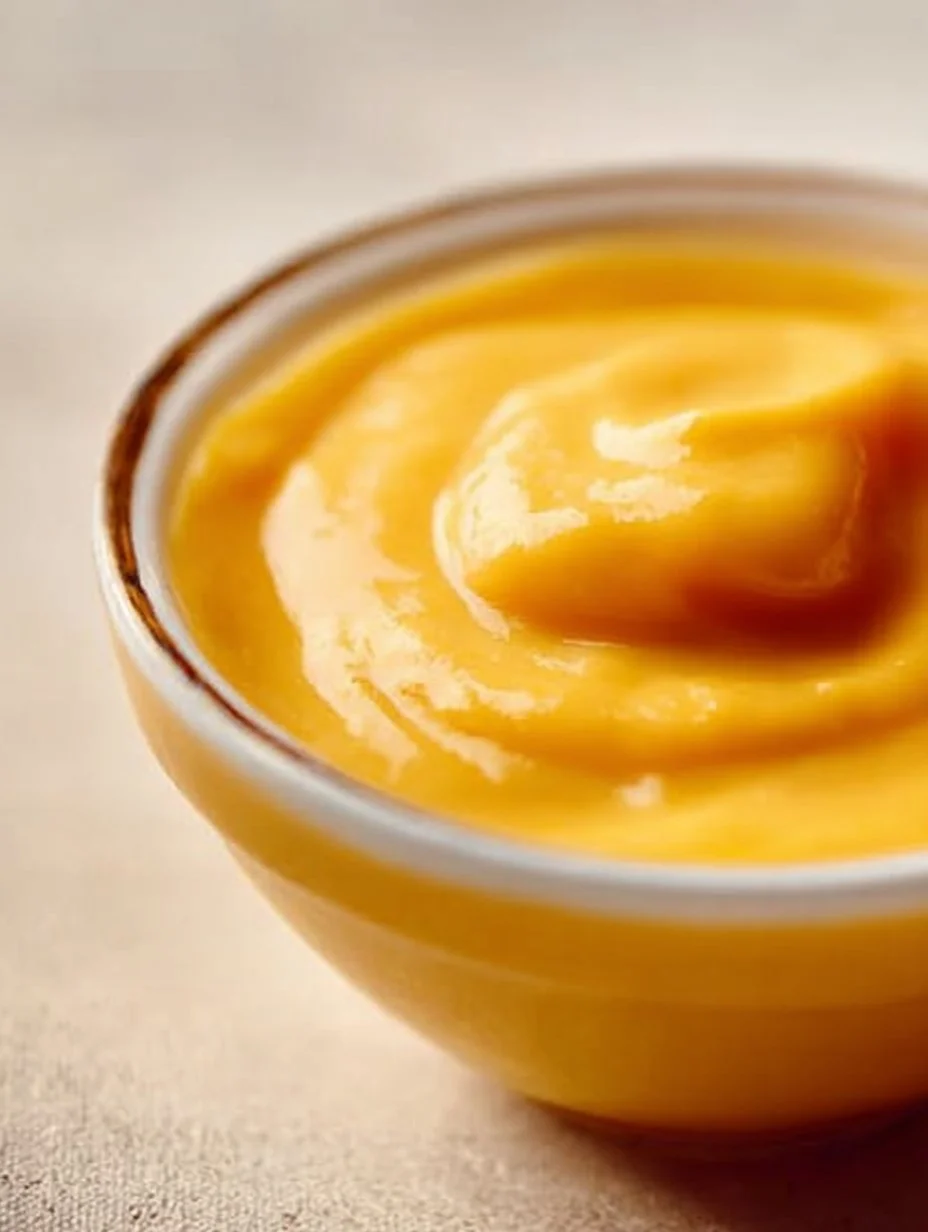 Delicious homemade apple curd spread in a jar