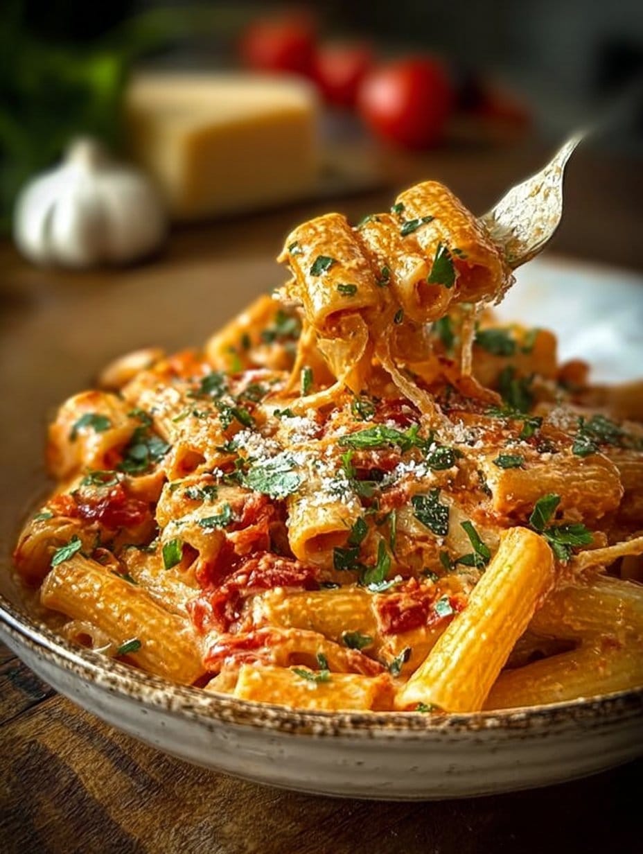 Creamy Tomato Garlic Pasta