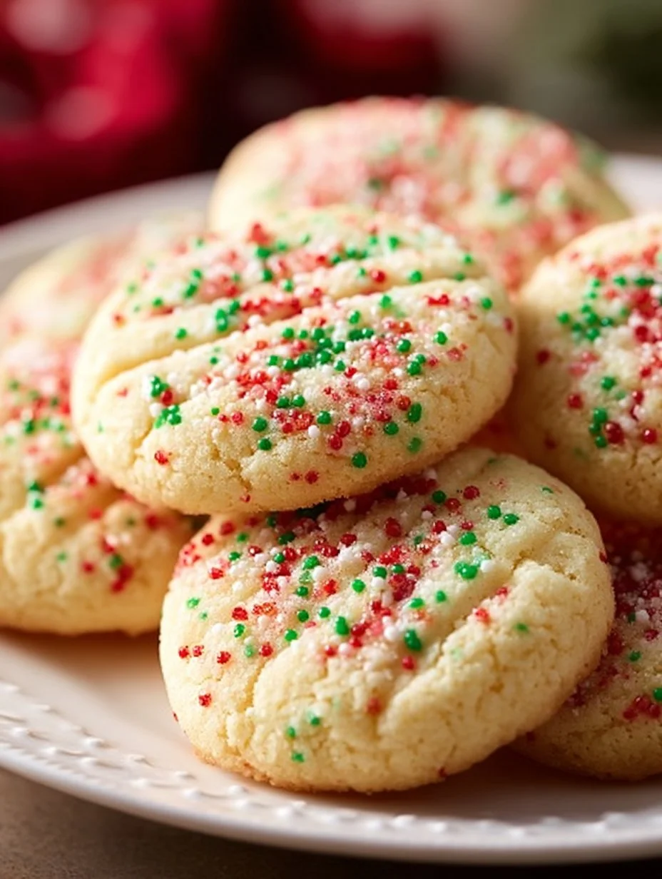 A plate of homemade shortbread cookies, golden brown and delicious.