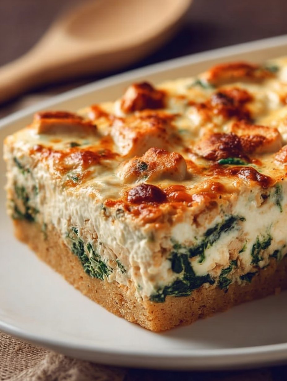 Creamy Chicken and Spinach Casserole