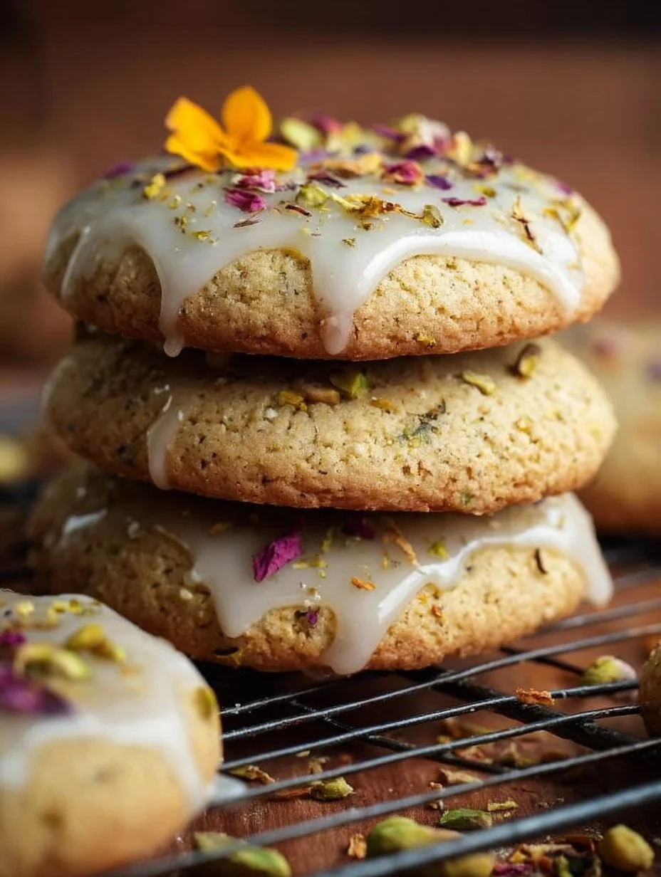 Delicious homemade Orange Cardamom Cookies on a baking tray