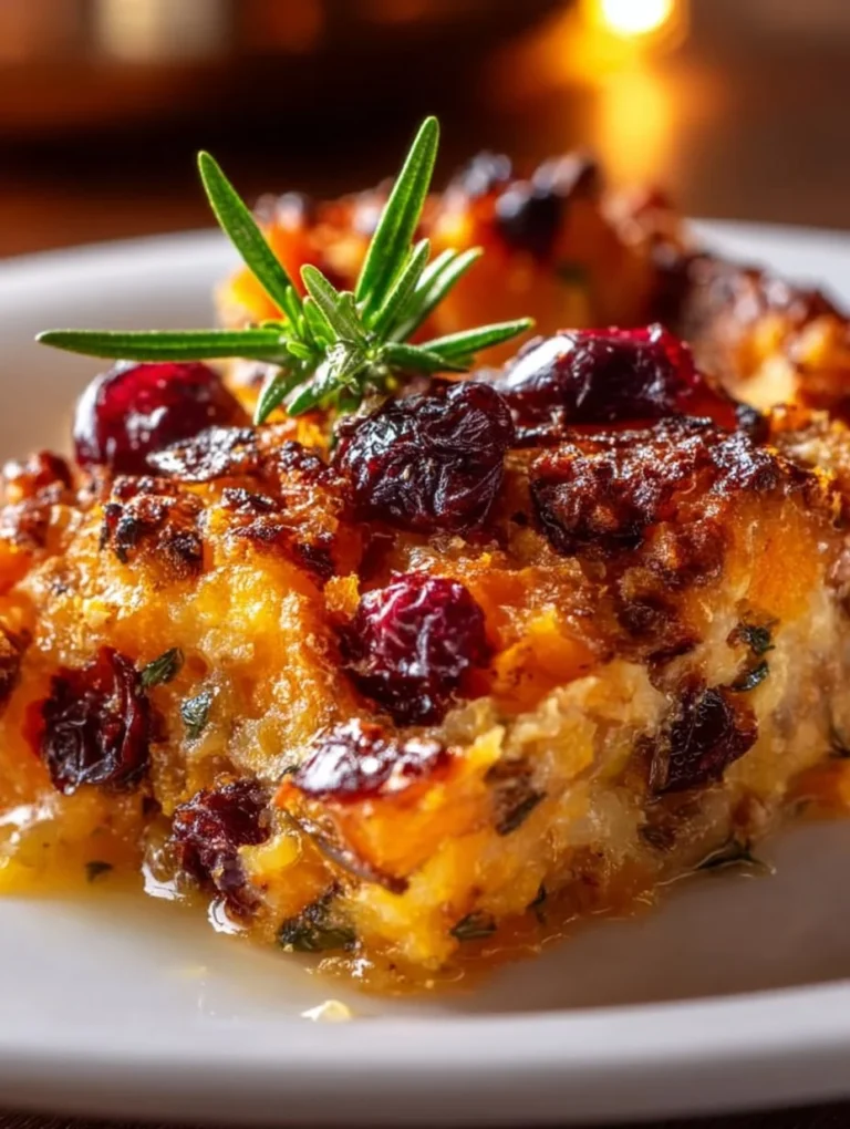 Delicious Sweet Potato & Cranberry Gratin baked dish