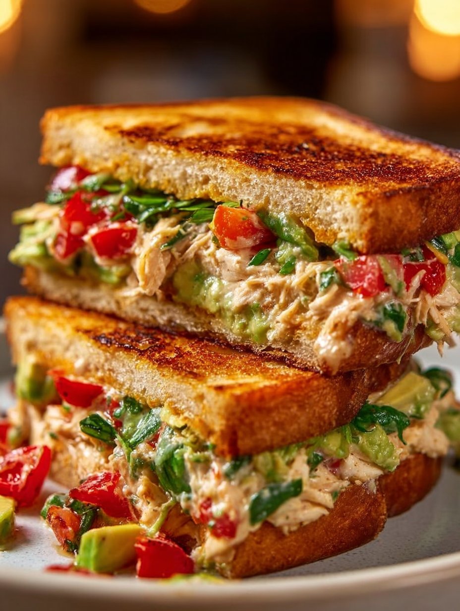 ULTIMATE CHICKEN AVOCADO MELT SANDWICH
