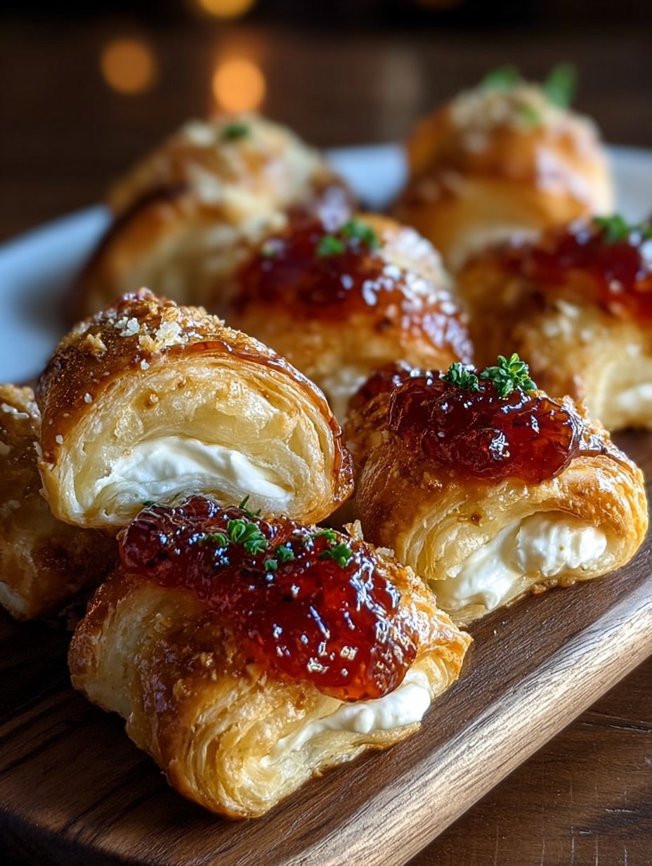 Cream Cheese & Pepper Jelly Crescent Bites
