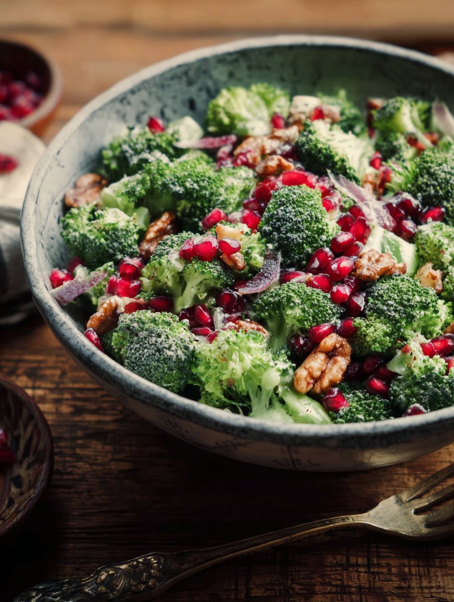Broccoli Pomegranate Salad