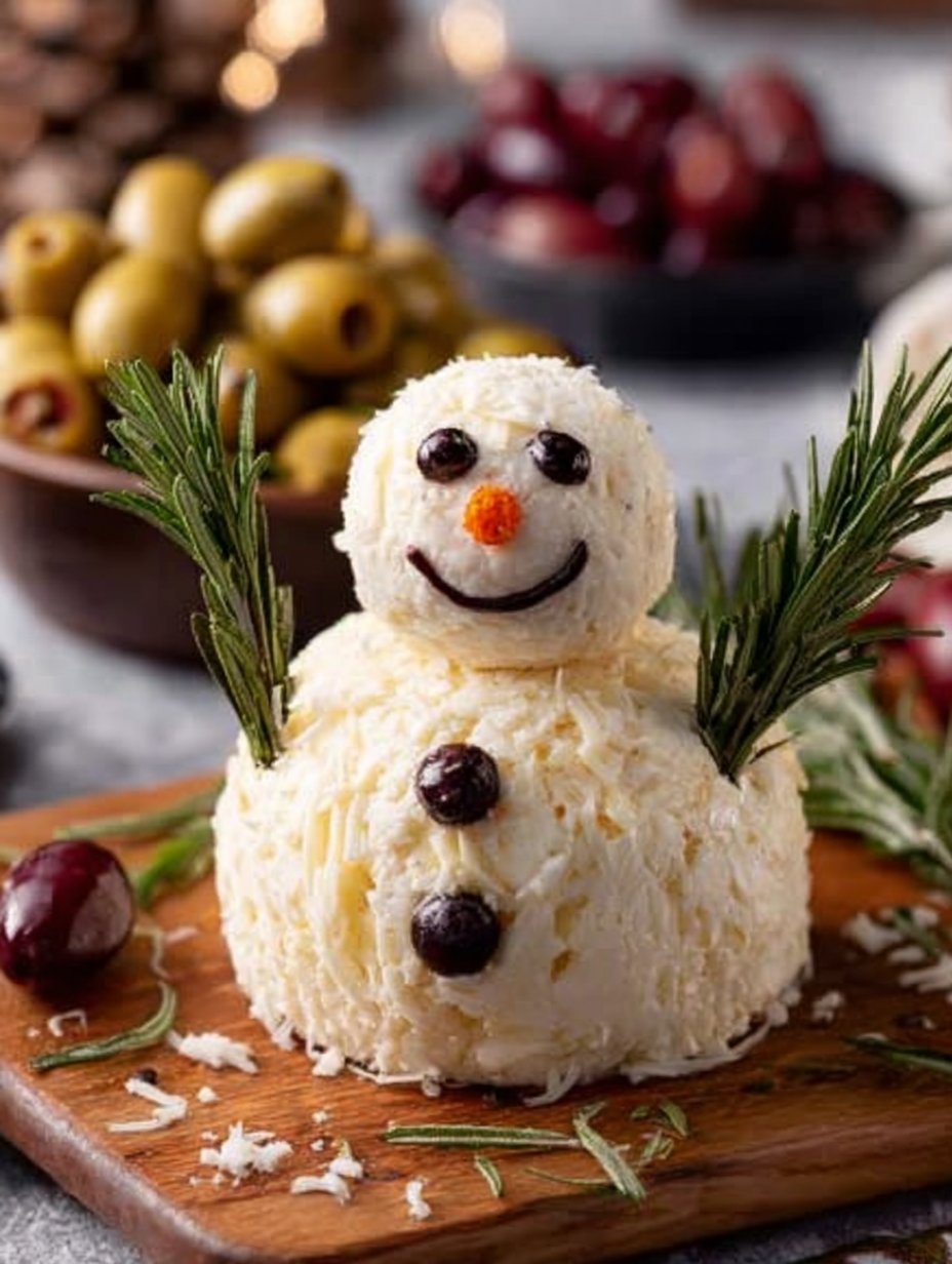 Snowman Cheeseball