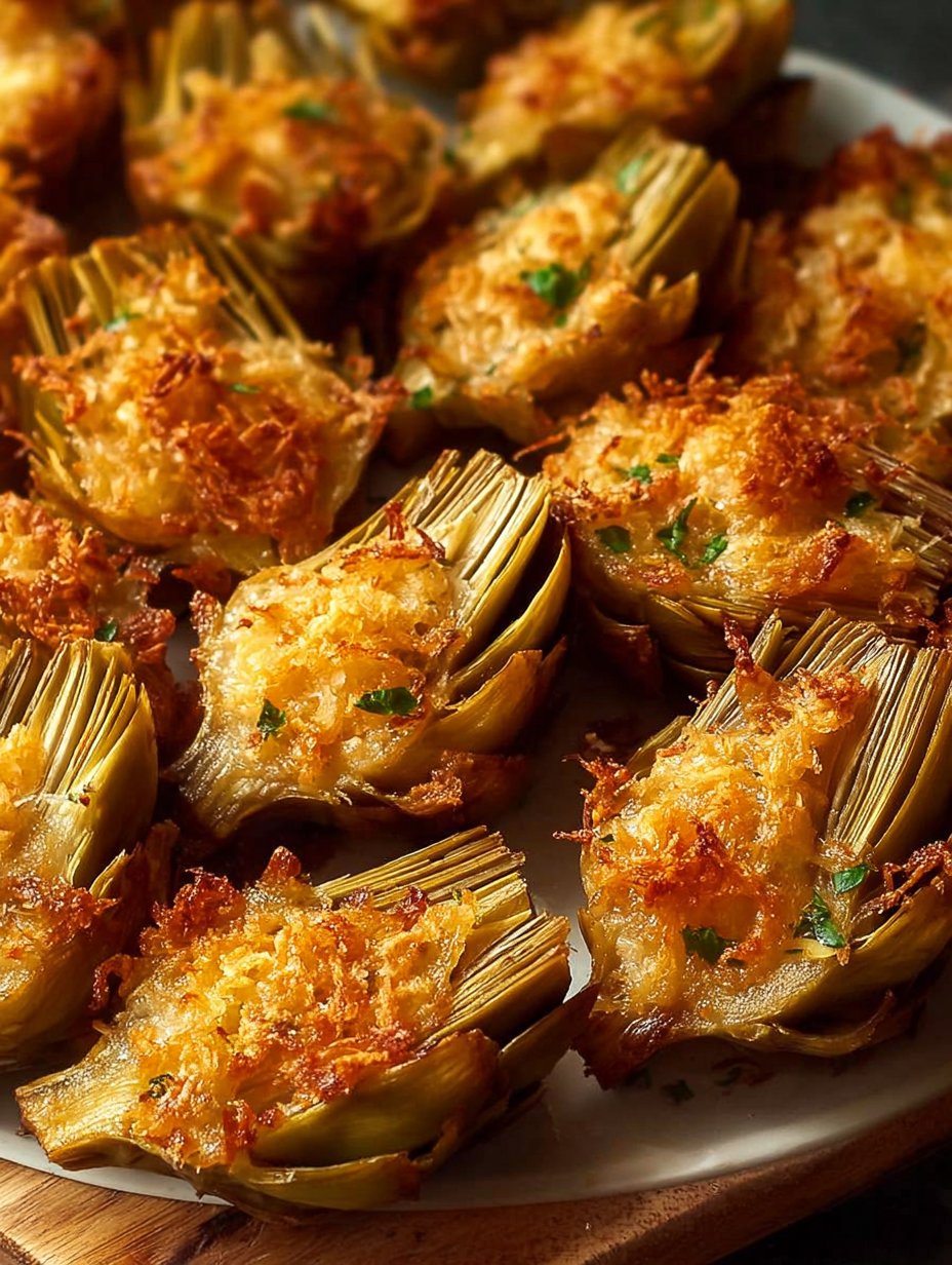 Crispy Parmesan Artichoke Hearts