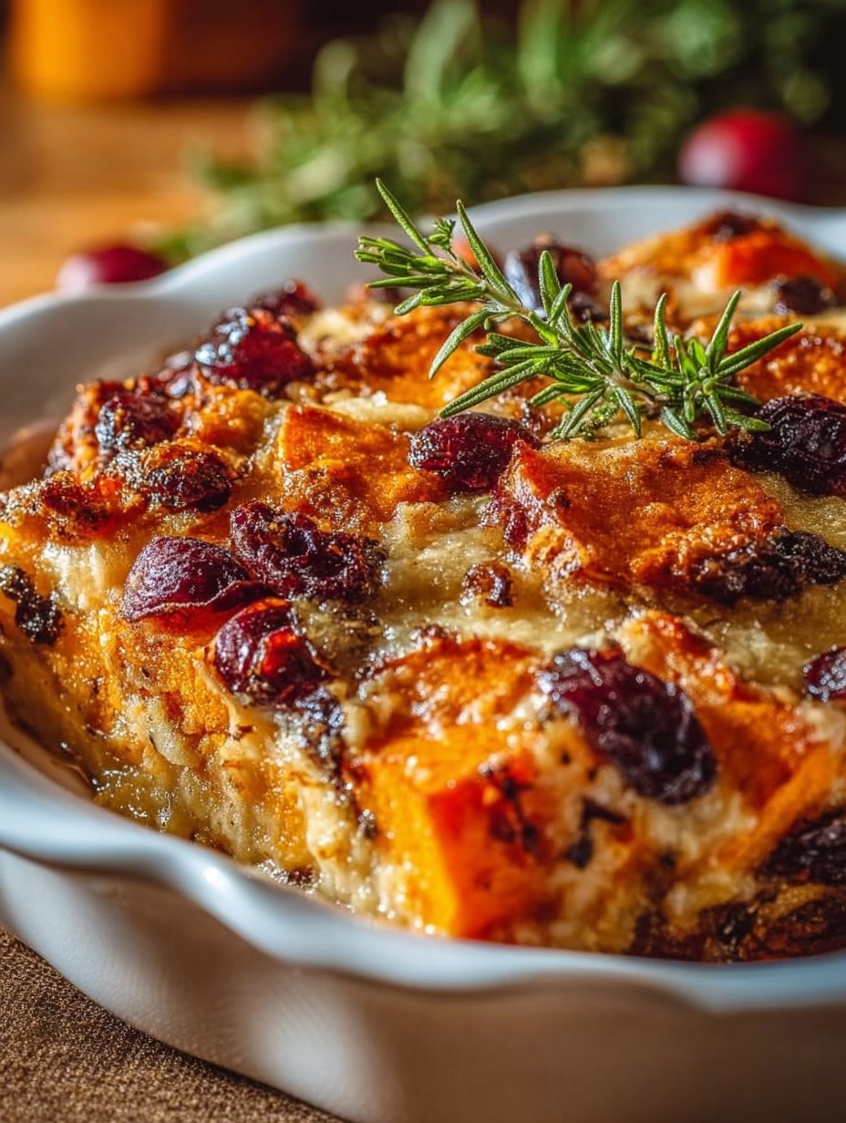 Sweet Potato & Cranberry Gratin