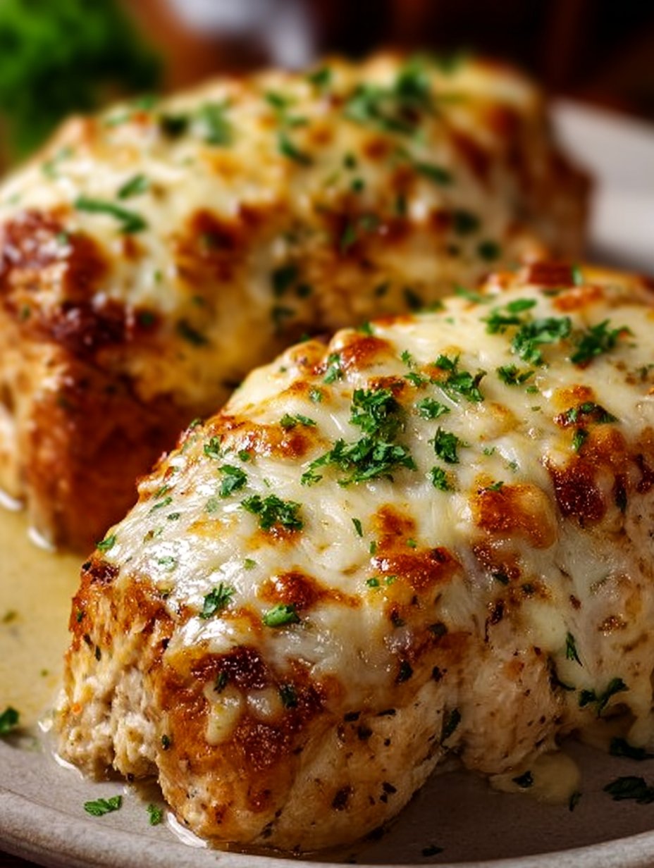 Garlic Parmesan Chicken Loaf