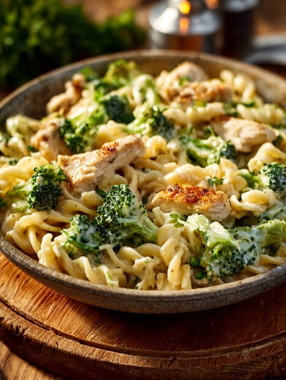 Creamy Rotisserie Chicken Broccoli Pasta