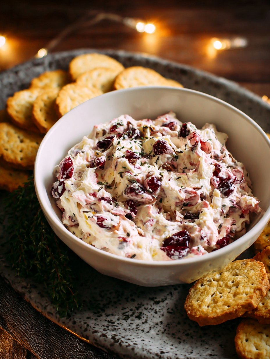 Cranberry Nut Cream Cheese Dip