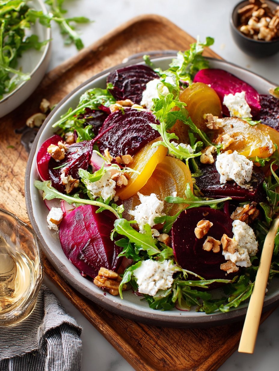 Warm Beet and Goat Cheese Salad