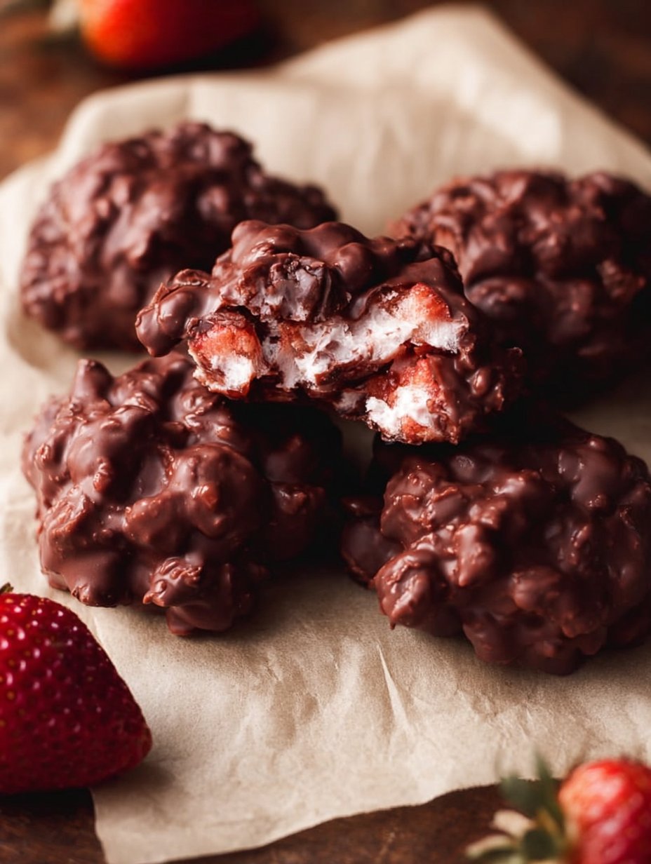 Chocolate Strawberry Yogurt Clusters (Viral Recipe!)