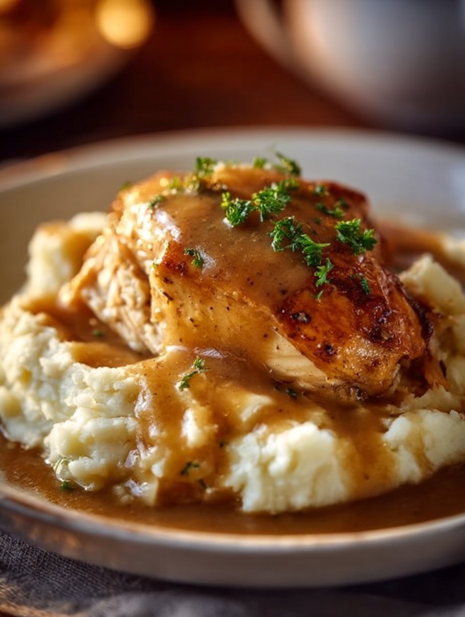 Crockpot Chicken and Gravy