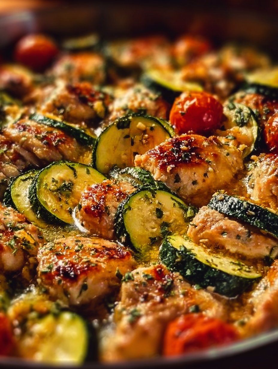 Mediterranean Chicken Zucchini Bake – Healthy, Flavor-Packed Dinner Idea!