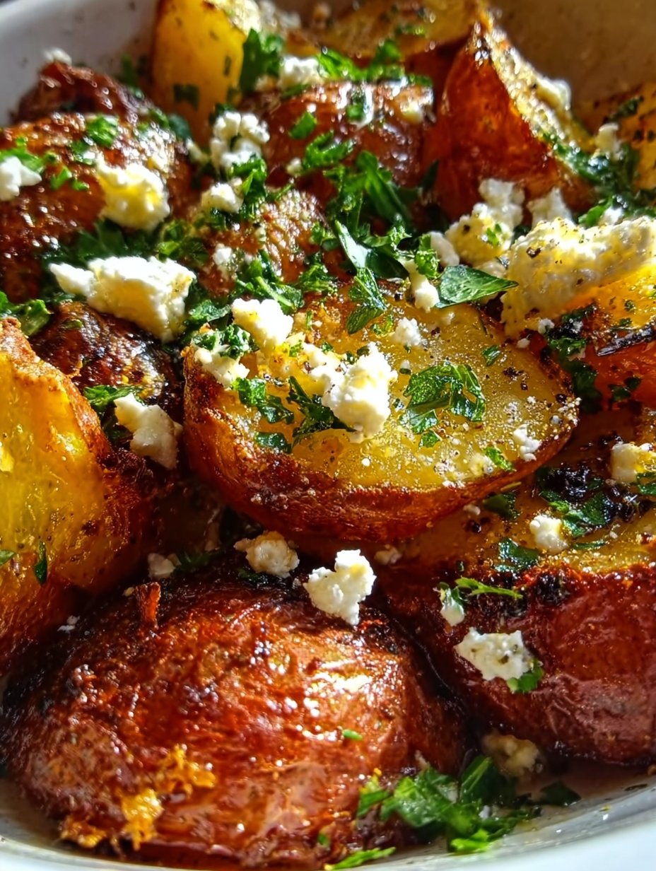 Greek Feta Roast Potatoes