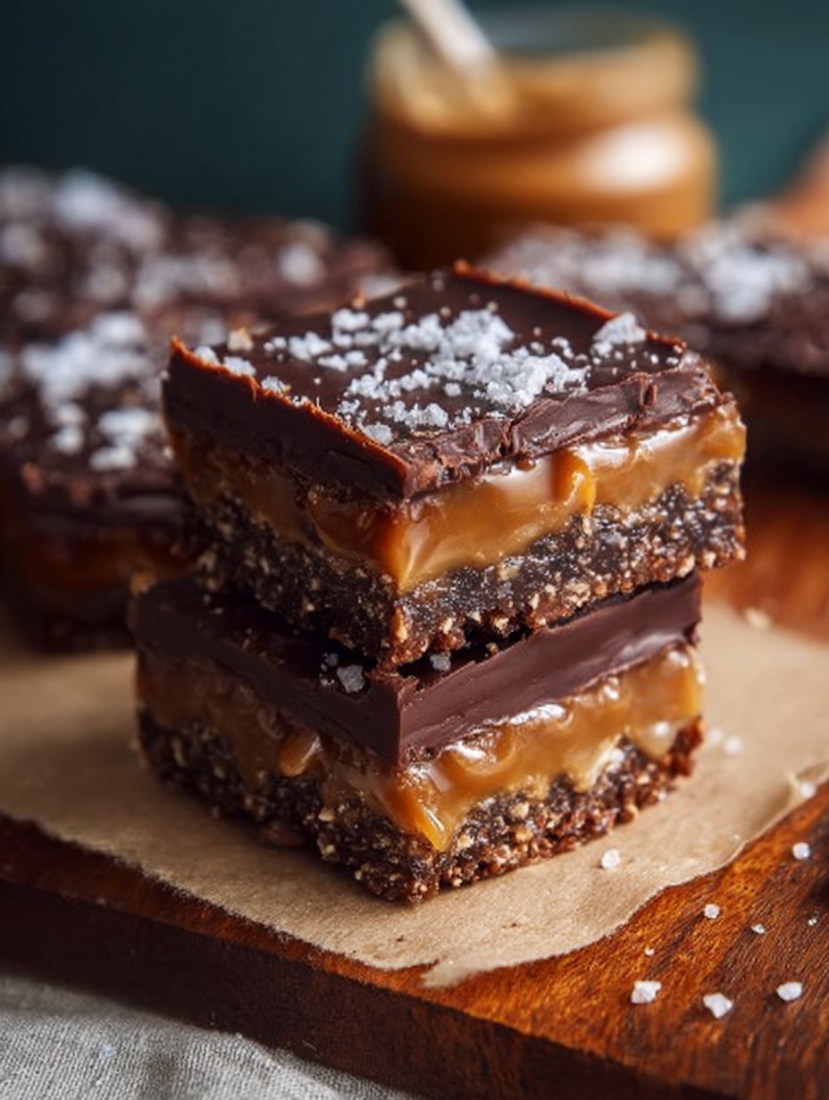 Double Chocolate Caramel Slice