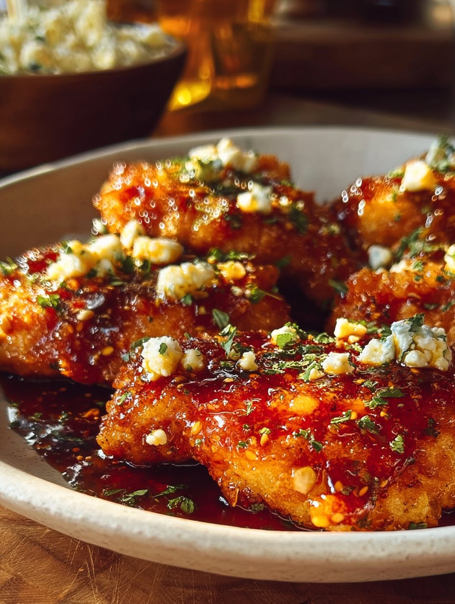 Crispy Hot Honey Feta Chicken