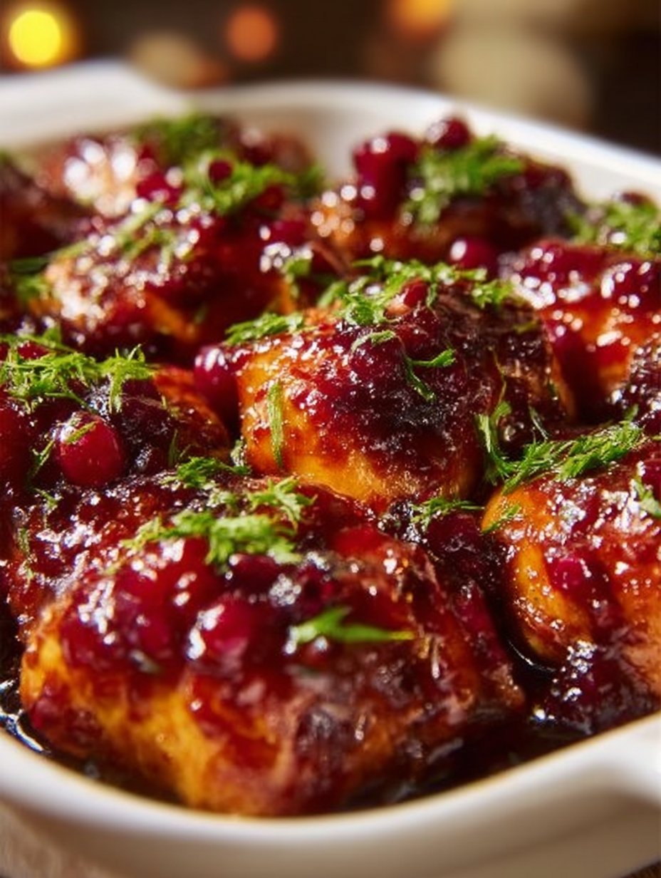 Cranberry Orange Glazed Chicken