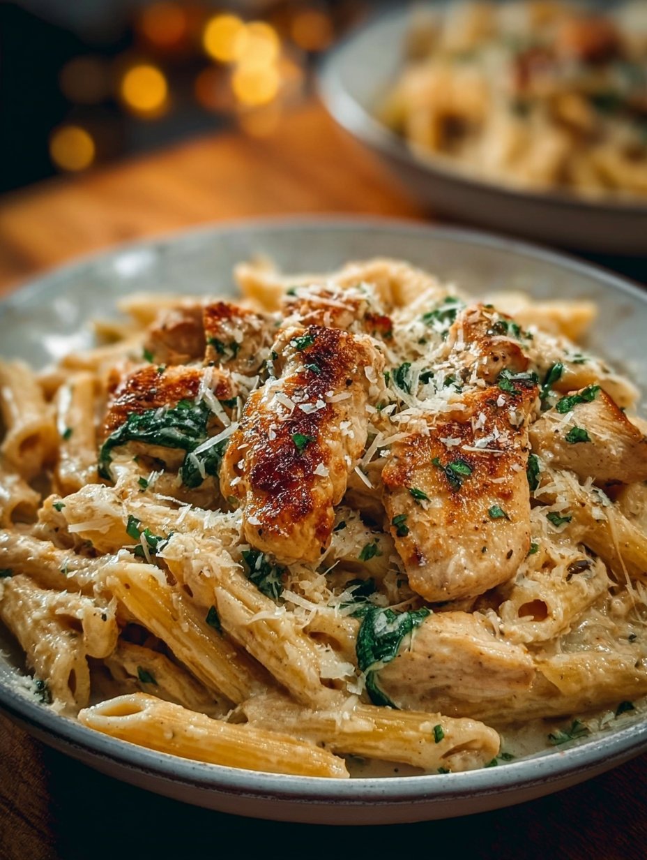 Creamy Garlic Parmesan Chicken Pasta